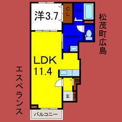 エスペランスの物件間取画像